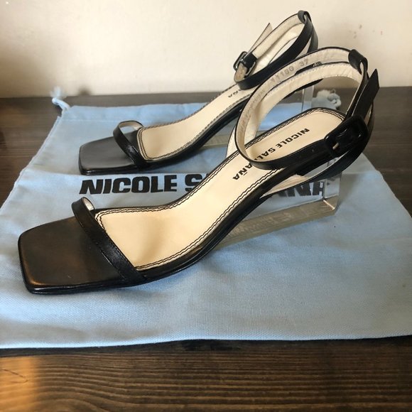 Nicole Saldana Shoes - Nicole Saldana Black Alyssa Sandal